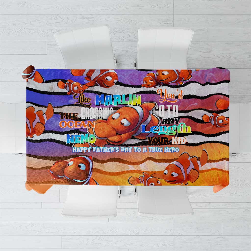 The Ocean Best Dad Tablecloth Like Marlin Happy Fathers Day To a True Hero DT02 Art - Polynesian Pride