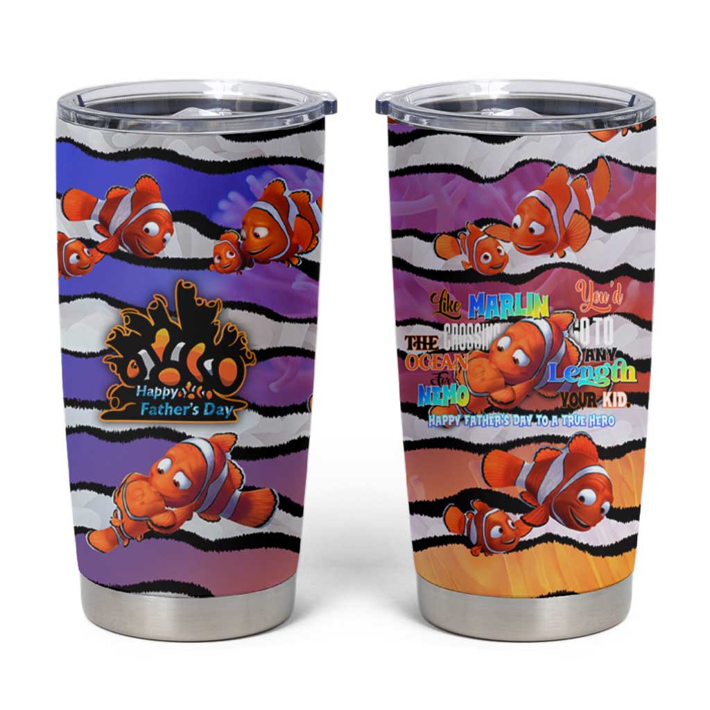 The Ocean Best Dad Tumbler Cup Like Marlin Happy Fathers Day To a True Hero DT02 Art - Polynesian Pride