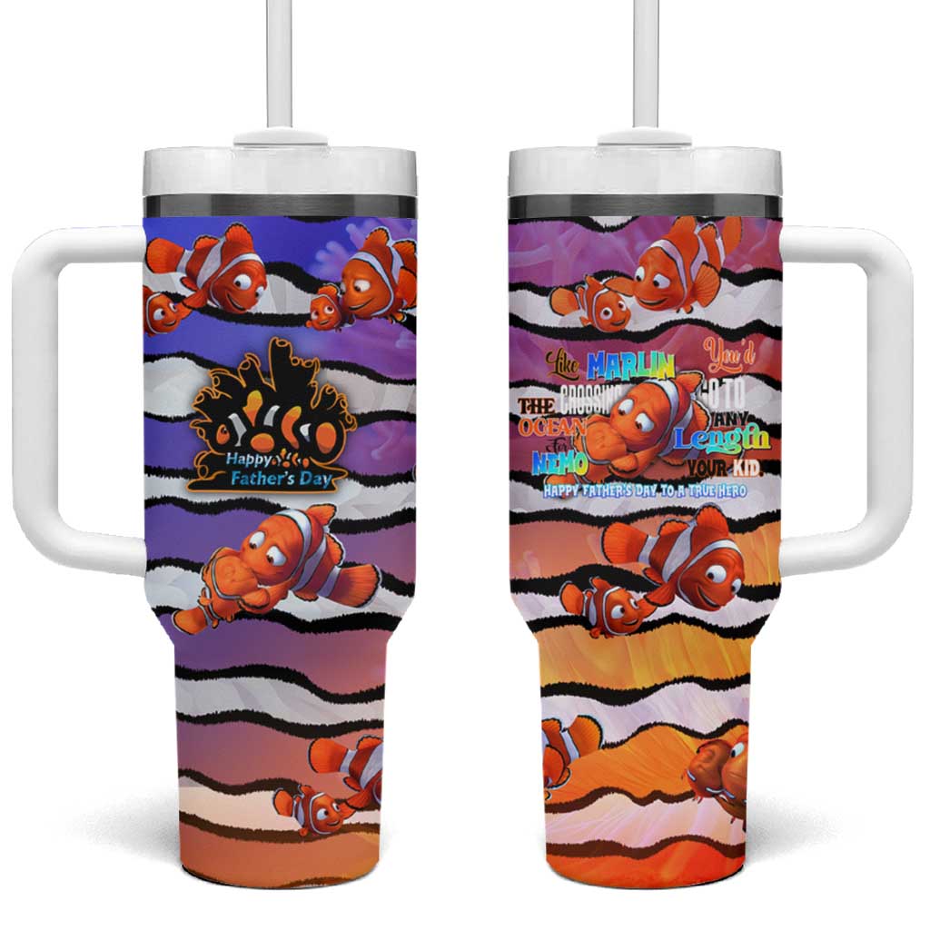 The Ocean Best Dad Tumbler With Handle Like Marlin Happy Fathers Day To a True Hero DT02 One Size: 40 oz Art - Polynesian Pride