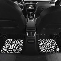 Kiwi New Zealand Rugby Car Mats Kiwis Mascot Tropical Pattern DT02 Set 2pcs - Back Blue - Polynesian Pride