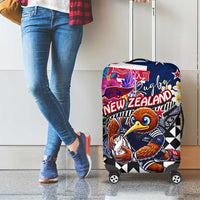 Kiwi New Zealand Rugby Luggage Cover Kiwis Mascot Tropical Pattern DT02 - Polynesian Pride