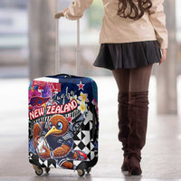 Kiwi New Zealand Rugby Luggage Cover Kiwis Mascot Tropical Pattern DT02 - Polynesian Pride