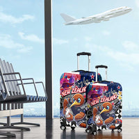 Kiwi New Zealand Rugby Luggage Cover Kiwis Mascot Tropical Pattern DT02 - Polynesian Pride