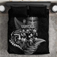 All Black Brothers Rugby Bedding Set New Zealand Maori Haka DT02 Black - Polynesian Pride