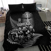 All Black Brothers Rugby Bedding Set New Zealand Maori Haka DT02 - Polynesian Pride