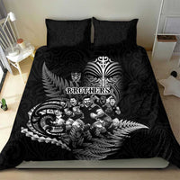 All Black Brothers Rugby Bedding Set New Zealand Maori Haka DT02 - Polynesian Pride
