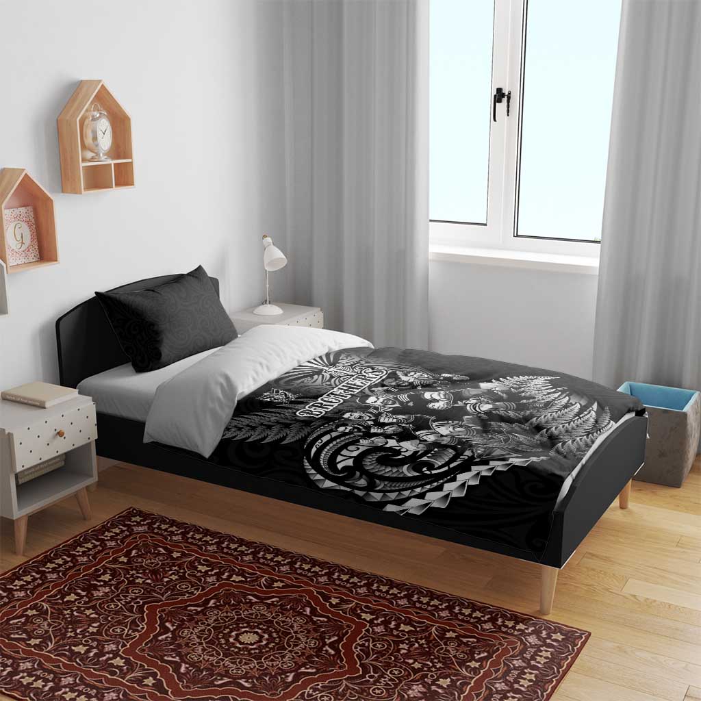 All Black Brothers Rugby Bedding Set New Zealand Maori Haka DT02 - Polynesian Pride