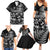 Personalized All Black Brothers Rugby Family Matching Summer Maxi Dress and Hawaiian Shirt New Zealand Maori Haka