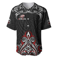All Black NZL Rugby Champions Baseball Jersey Maori Warrior DT02 Black - Polynesian Pride