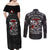 All Black NZL Rugby Champions Couples Matching Off Shoulder Maxi Dress and Long Sleeve Button Shirt Maori Warrior