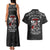 All Black NZL Rugby Champions Couples Matching Tank Maxi Dress and Hawaiian Shirt Maori Warrior