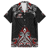 All Black NZL Rugby Champions Hawaiian Shirt Maori Warrior DT02 Black - Polynesian Pride