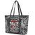 All Black NZL Rugby Champions Leather Tote Bag Maori Warrior