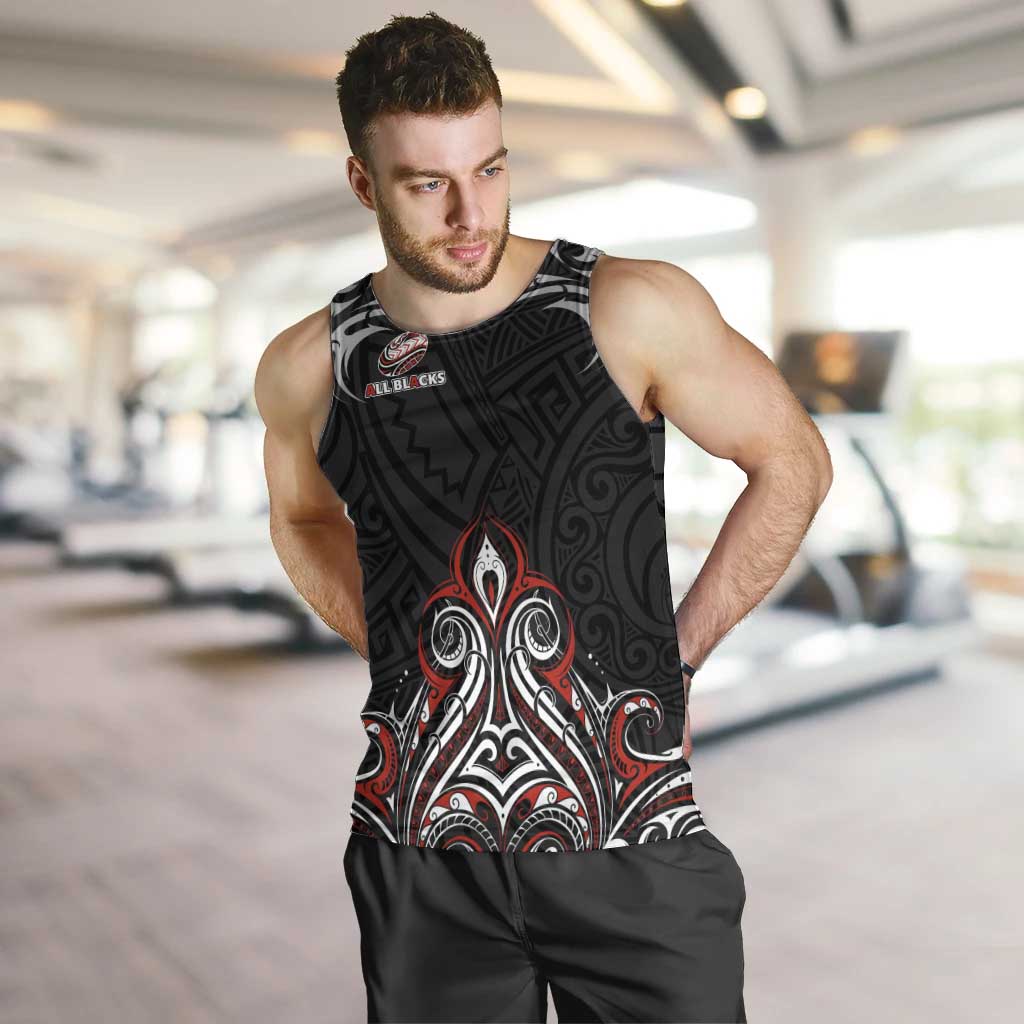 All Black NZL Rugby Champions Men Tank Top Maori Warrior