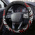 All Black NZL Rugby Champions Steering Wheel Cover Maori Warrior