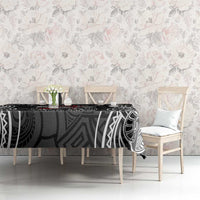 All Black NZL Rugby Champions Tablecloth Maori Warrior DT02 - Polynesian Pride