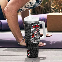 All Black NZL Rugby Champions Tumbler With Handle Maori Warrior DT02 - Polynesian Pride