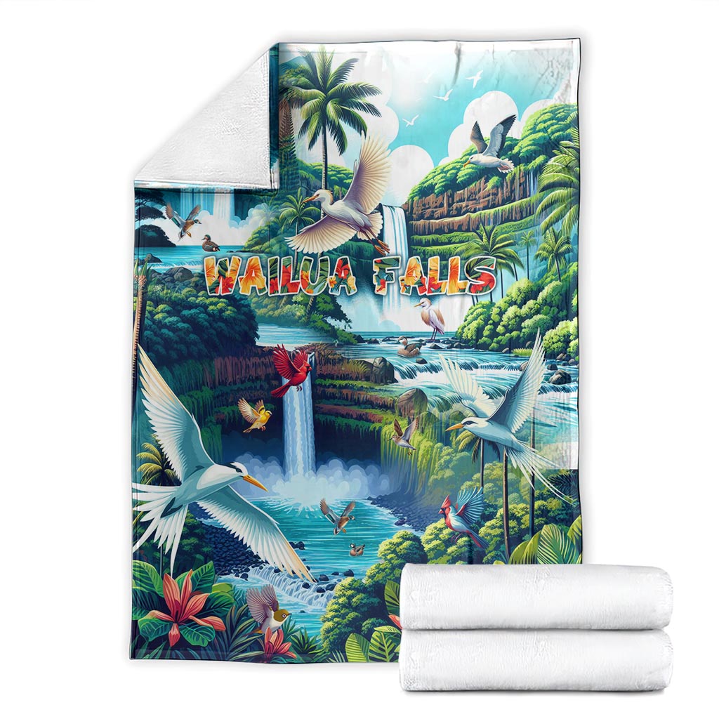 Wailua Falls Hawaii Blanket Kauai Natural Beauty DT02 - Polynesian Pride