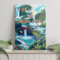 Wailua Falls Hawaii Canvas Wall Art Kauai Natural Beauty DT02 - Polynesian Pride