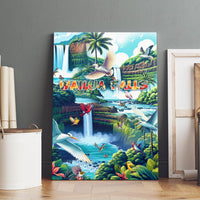 Wailua Falls Hawaii Canvas Wall Art Kauai Natural Beauty DT02 - Polynesian Pride