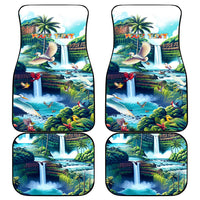 Wailua Falls Hawaii Car Mats Kauai Natural Beauty DT02 - Polynesian Pride