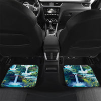 Wailua Falls Hawaii Car Mats Kauai Natural Beauty DT02 Set 2pcs - Back Art - Polynesian Pride