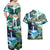 Wailua Falls Hawaii Couples Matching Off Shoulder Maxi Dress and Hawaiian Shirt Kauai Natural Beauty