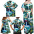 Wailua Falls Hawaii Family Matching Off Shoulder Maxi Dress and Hawaiian Shirt Kauai Natural Beauty