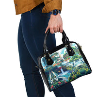 Wailua Falls Hawaii Shoulder Handbag Kauai Natural Beauty DT02 - Polynesian Pride