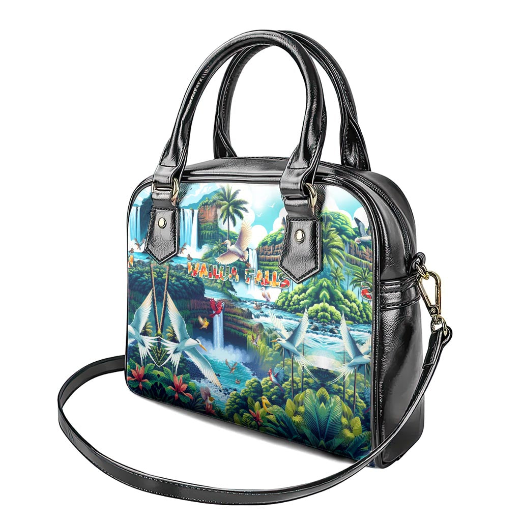 Wailua Falls Hawaii Shoulder Handbag Kauai Natural Beauty DT02 - Polynesian Pride