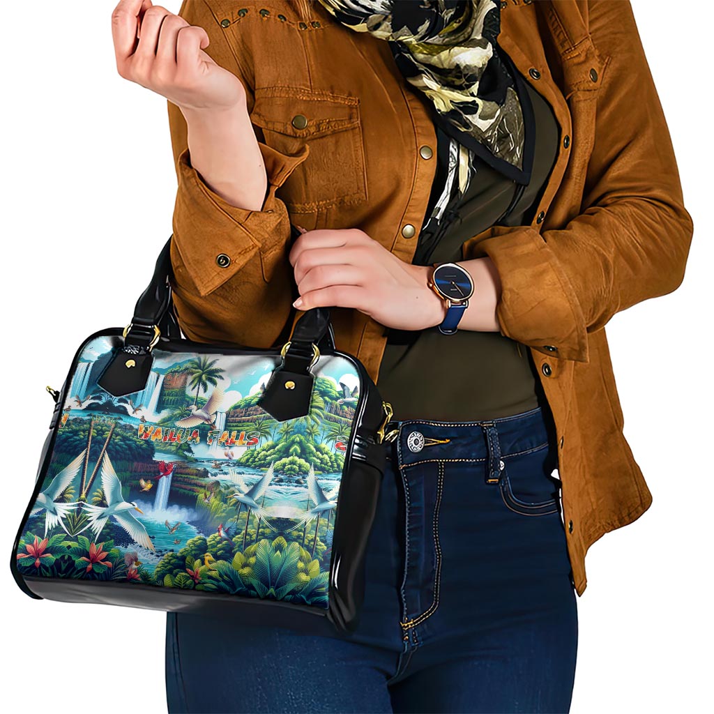 Wailua Falls Hawaii Shoulder Handbag Kauai Natural Beauty DT02 - Polynesian Pride