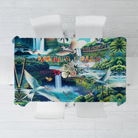Wailua Falls Hawaii Tablecloth Kauai Natural Beauty DT02 Art - Polynesian Pride