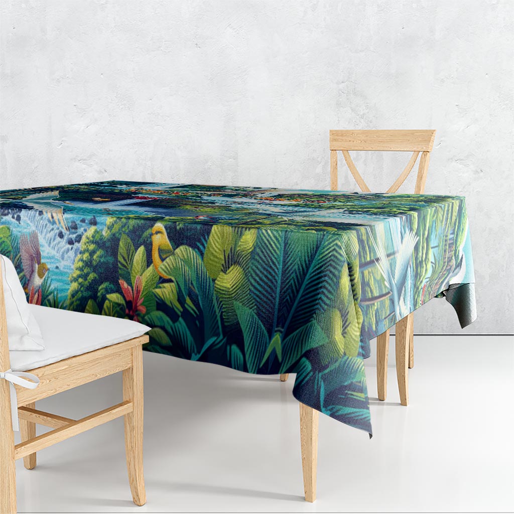 Wailua Falls Hawaii Tablecloth Kauai Natural Beauty DT02 - Polynesian Pride