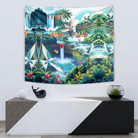 Wailua Falls Hawaii Tapestry Kauai Natural Beauty DT02 - Polynesian Pride