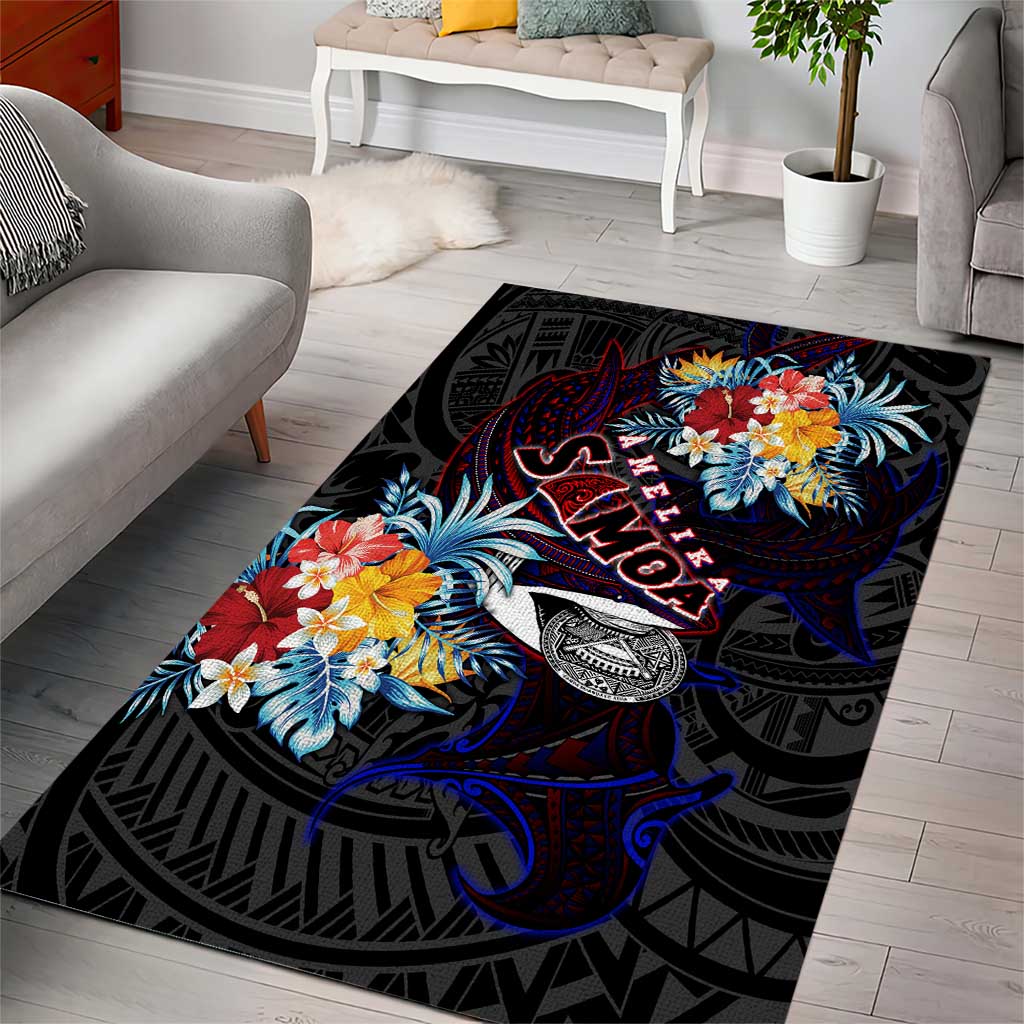 Amelika Samoa Sharks Polynesia Area Rug American Samoa DT02 - Polynesian Pride