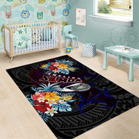 Amelika Samoa Sharks Polynesia Area Rug American Samoa DT02 - Polynesian Pride