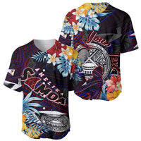 Personalized Amelika Samoa Sharks Polynesia Baseball Jersey American Samoa DT02 - Polynesian Pride