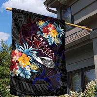 Amelika Samoa Sharks Polynesia Garden Flag American Samoa DT02 - Polynesian Pride