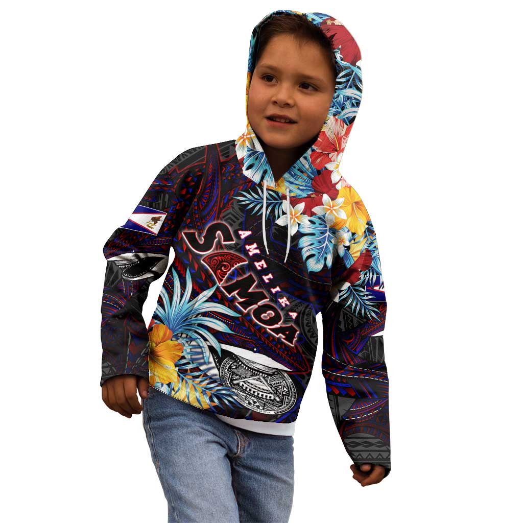 Personalized Amelika Samoa Sharks Polynesia Kid Hoodie American Samoa DT02 - Polynesian Pride