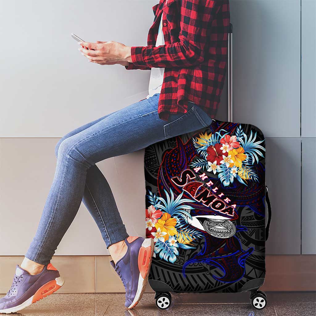 Amelika Samoa Sharks Polynesia Luggage Cover American Samoa DT02 - Polynesian Pride