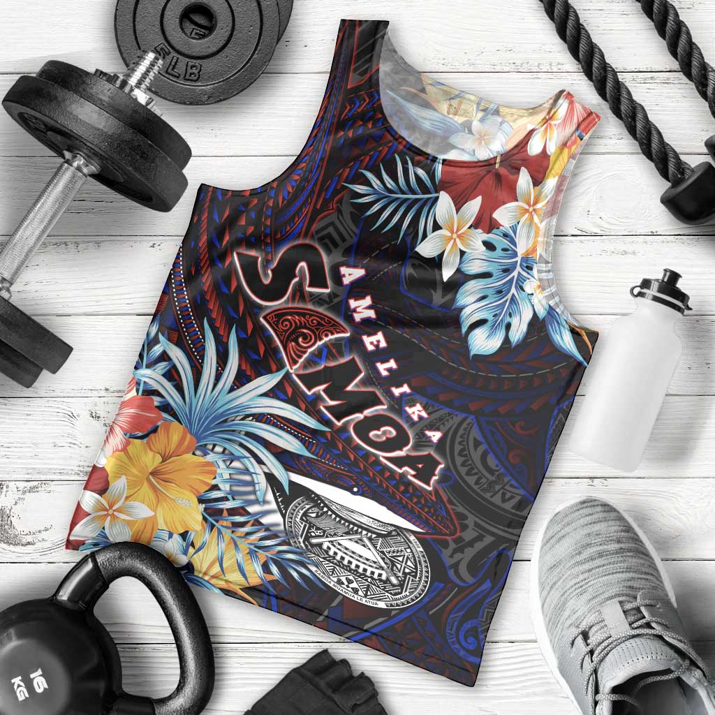 Personalized Amelika Samoa Sharks Polynesia Men Tank Top American Samoa DT02 - Polynesian Pride