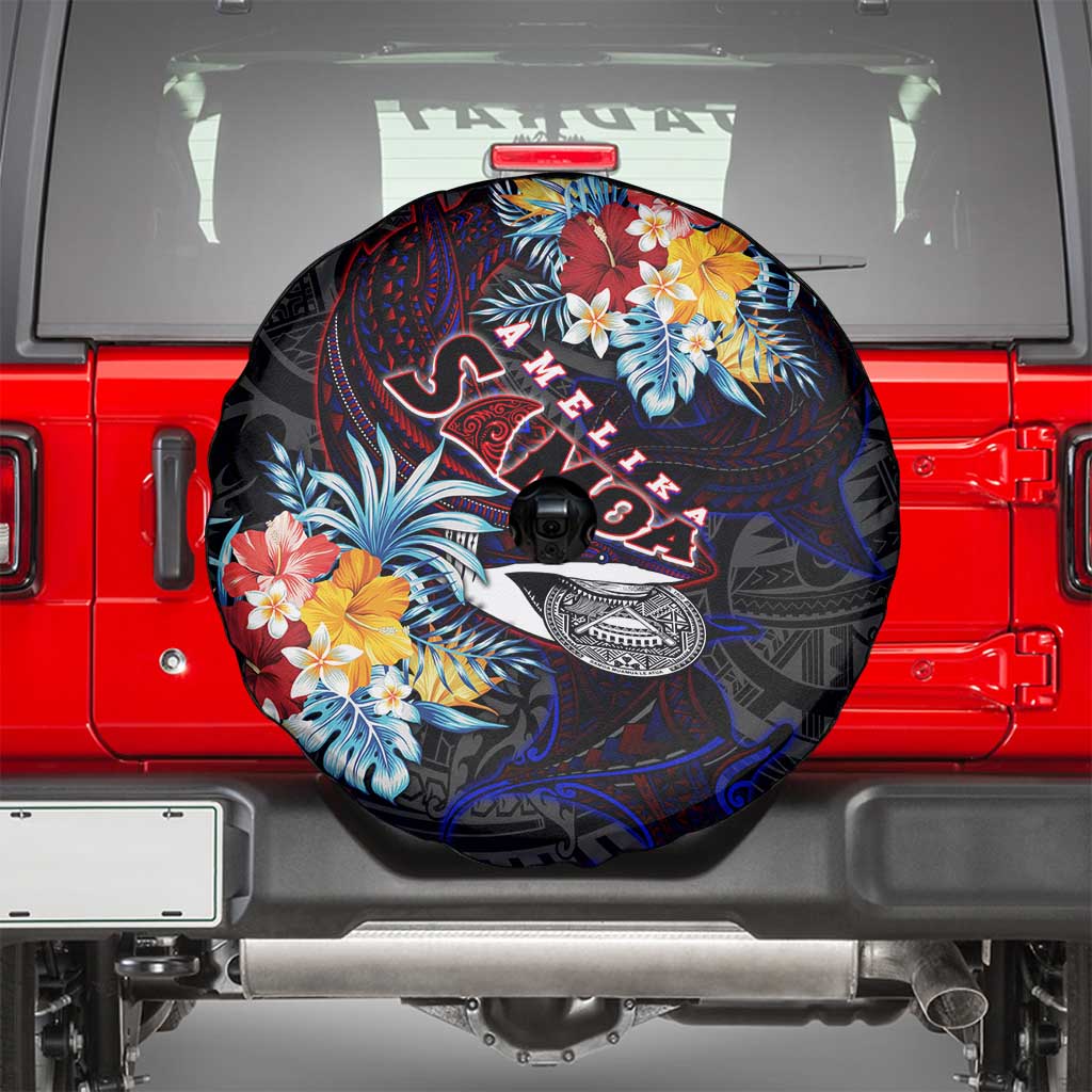 Amelika Samoa Sharks Polynesia Spare Tire Cover American Samoa DT02 - Polynesian Pride