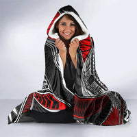 American Samoa Warrior Hooded Blanket Shark Turtle Polynesian Tattoo DT02 - Polynesian Pride