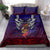 Personalized American Samoa Flag Bedding Set Eagles Polynesian Art