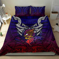 Personalized American Samoa Flag Bedding Set Eagles Polynesian Art DT02 - Polynesian Pride
