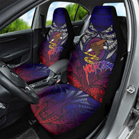 Personalized American Samoa Flag Car Seat Cover Eagles Polynesian Art DT02 - Polynesian Pride