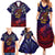 Personalized American Samoa Flag Family Matching Summer Maxi Dress and Hawaiian Shirt Eagles Polynesian Art