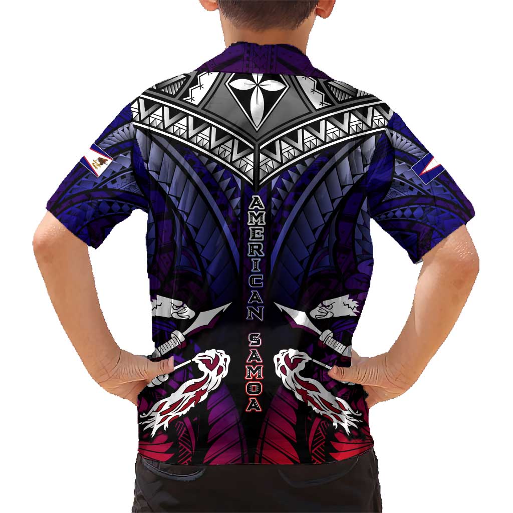 Personalized American Samoa Flag Hawaiian Shirt Eagles Polynesian Art DT02 - Polynesian Pride