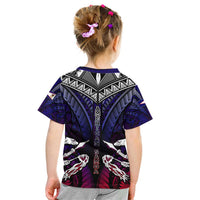 Personalized American Samoa Flag Kid T Shirt Eagles Polynesian Art DT02 - Polynesian Pride