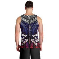 Personalized American Samoa Flag Men Tank Top Eagles Polynesian Art DT02 - Polynesian Pride